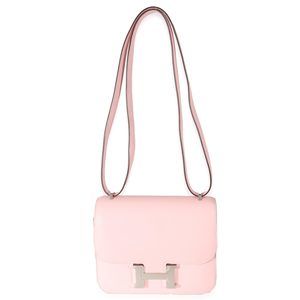 Hermès Rose Sakura Swift Constance 18 PHW